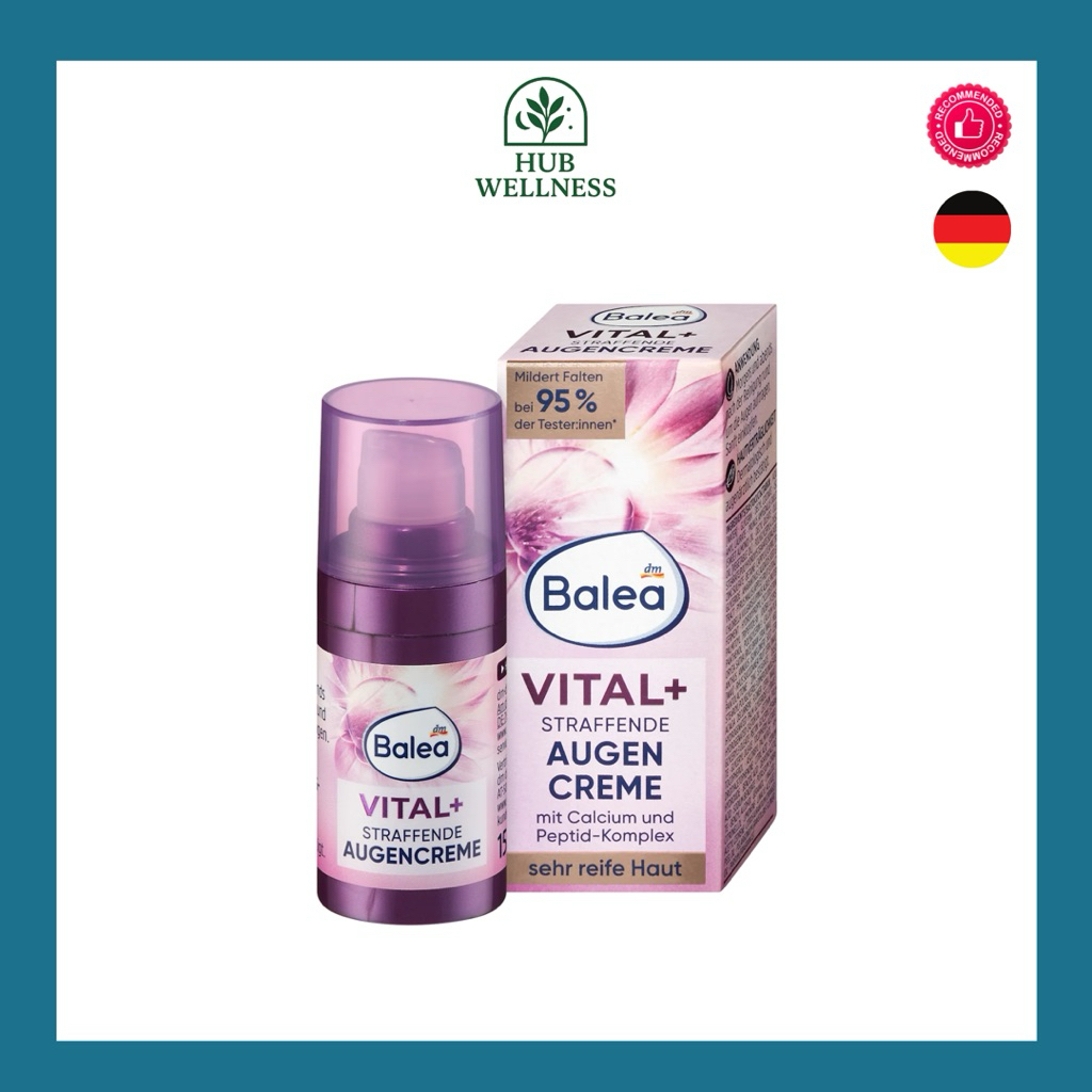 {Lot ล่าสุด‼️} Balea ครีมรอบดวงตา ลดริ้วรอย กระชับผิว 15 ml ของแท้จากเยอรมัน