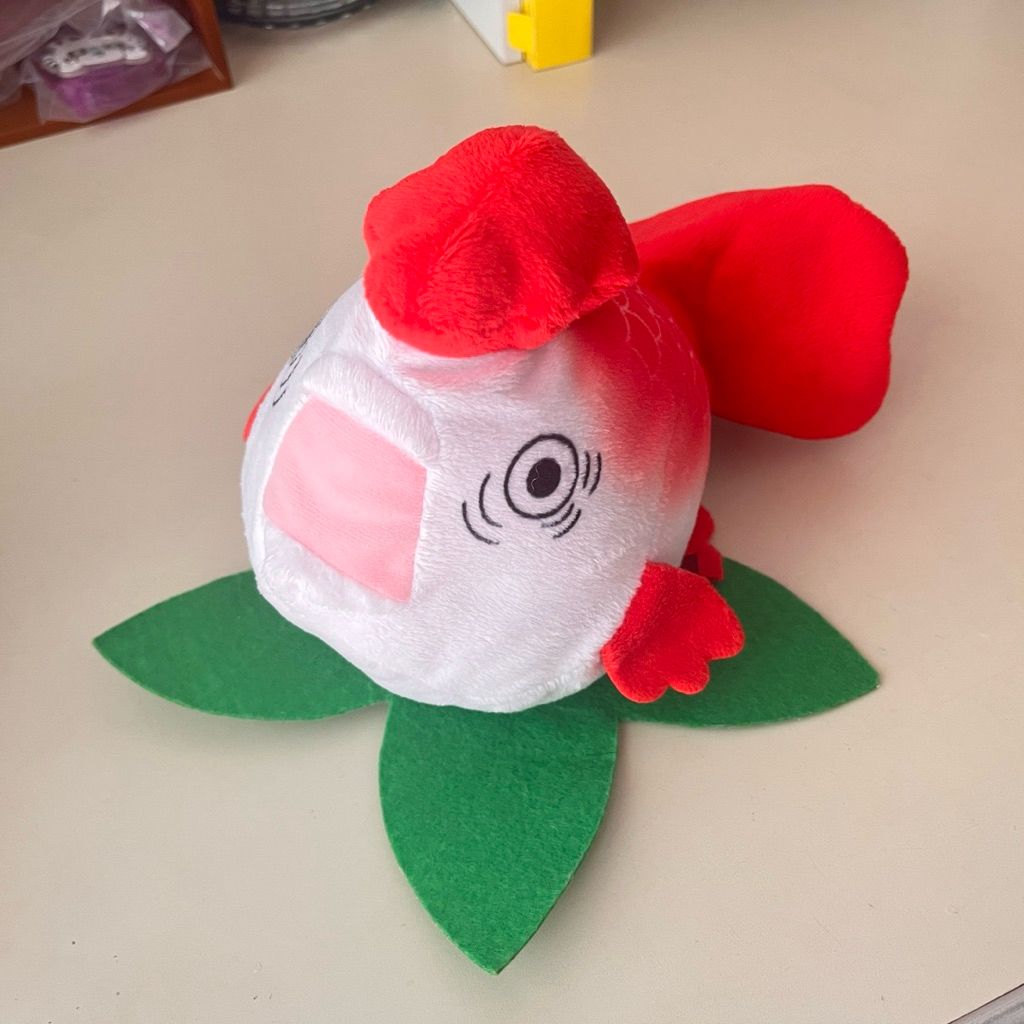 ตุ๊กตา ปลาทอง หญ้า ต้นปลาทอง Hozuki no Reitetsu Prize Stuffed Toy Key Chain Goldfish Grass มือสอง ตุ