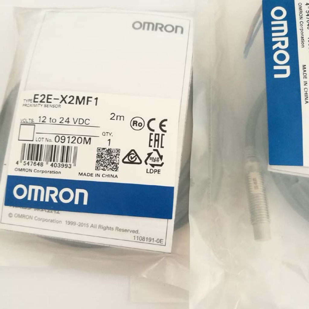 E2E-X2MF1 2M  Inductive proximity sensor - Ø8, Non-Flush, 2mm Sn, PNP-NO, 12 - 24VDC พร้อมส่งที่ไทย🇹🇭🇹🇭