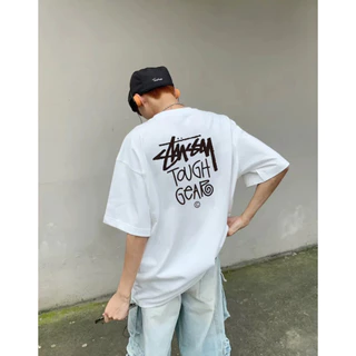 เสื้อยืด STUSSY BASIC LOGO TEE Black/White(US)จัดส่งจากกรุงเทพ