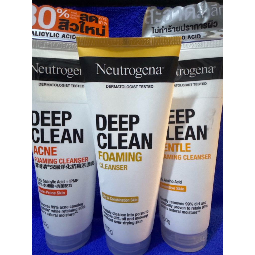 Neutrogena deep clean foaming cleanser***100g.***