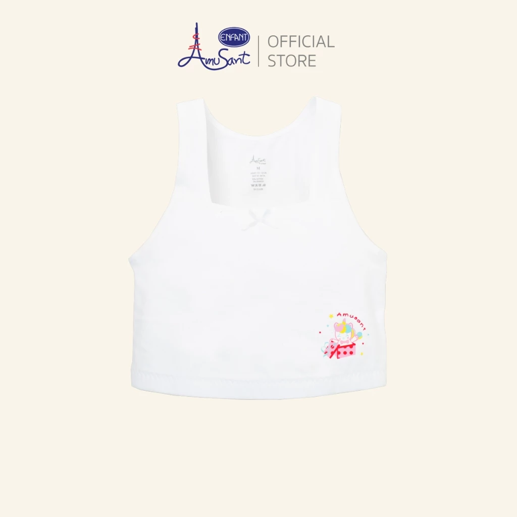 Amusant เสื้อบังทรงสั้นมีซับฟองน้ำบางๆสำหรับเด็กผู้หญิง 4 - 12 ปี EH2L62&EH2P61&EH2P62