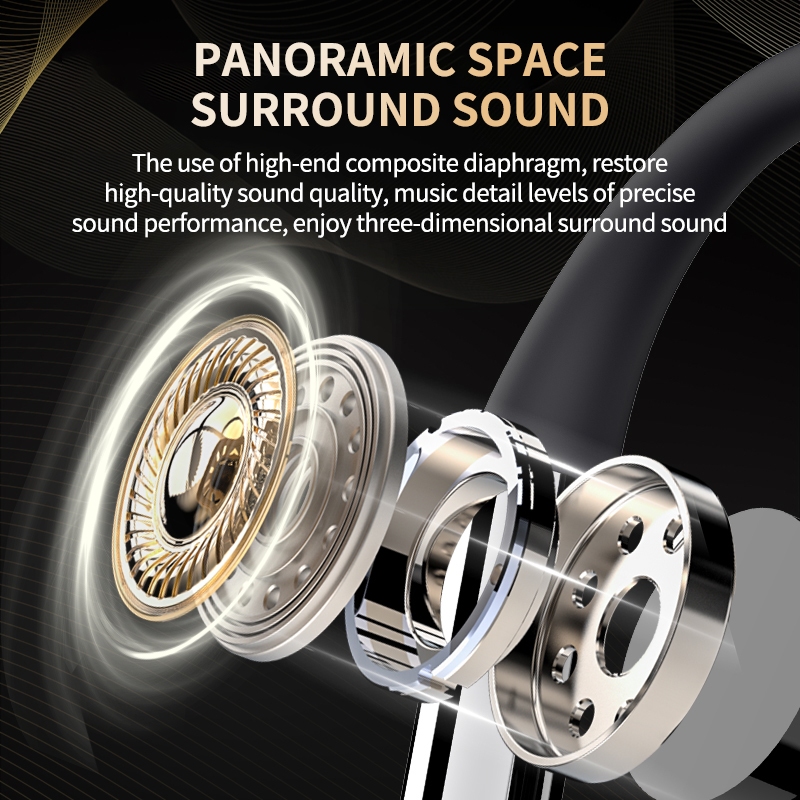 Lenovo Earbuds EA360 หูฟังไร้สาย Bluetooth TWS Bluetooth 5.4 ควบคุมแบบสัมผัส อายุการใช้งานแบตเตอรี่ยาวนาน หูฟังแบบห้อยหู - รูปที่ 3