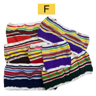 6ตัว/12ตัว กางเกงในชายลายสายรุ้ง ลายริ้ว กางในชายผ้าทอ คอตตอ…