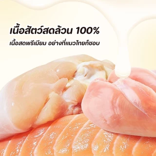 อาหารแมวเปียก 85 กรัม/ชิ้น โปรตีนสูง แมวตุ๋น อาหารแมวในน้ำซุป อาหารแมวกระป๋อง ข้าวแมว ขนมแมวเลีย