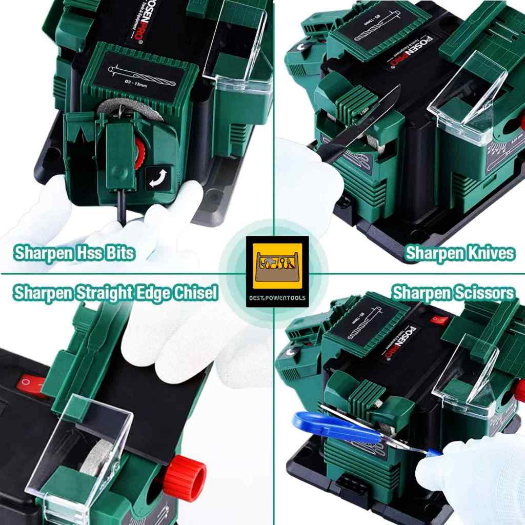 POSENPRO เครื่องลับคมไฟฟ้าอเนกประสงค์ 3IN1 65 วัตต์ เครื่องลับคมดอกสว่าน ลับคมมีด หรือเครื่องลับคมสิ่ว - รูปที่ 6