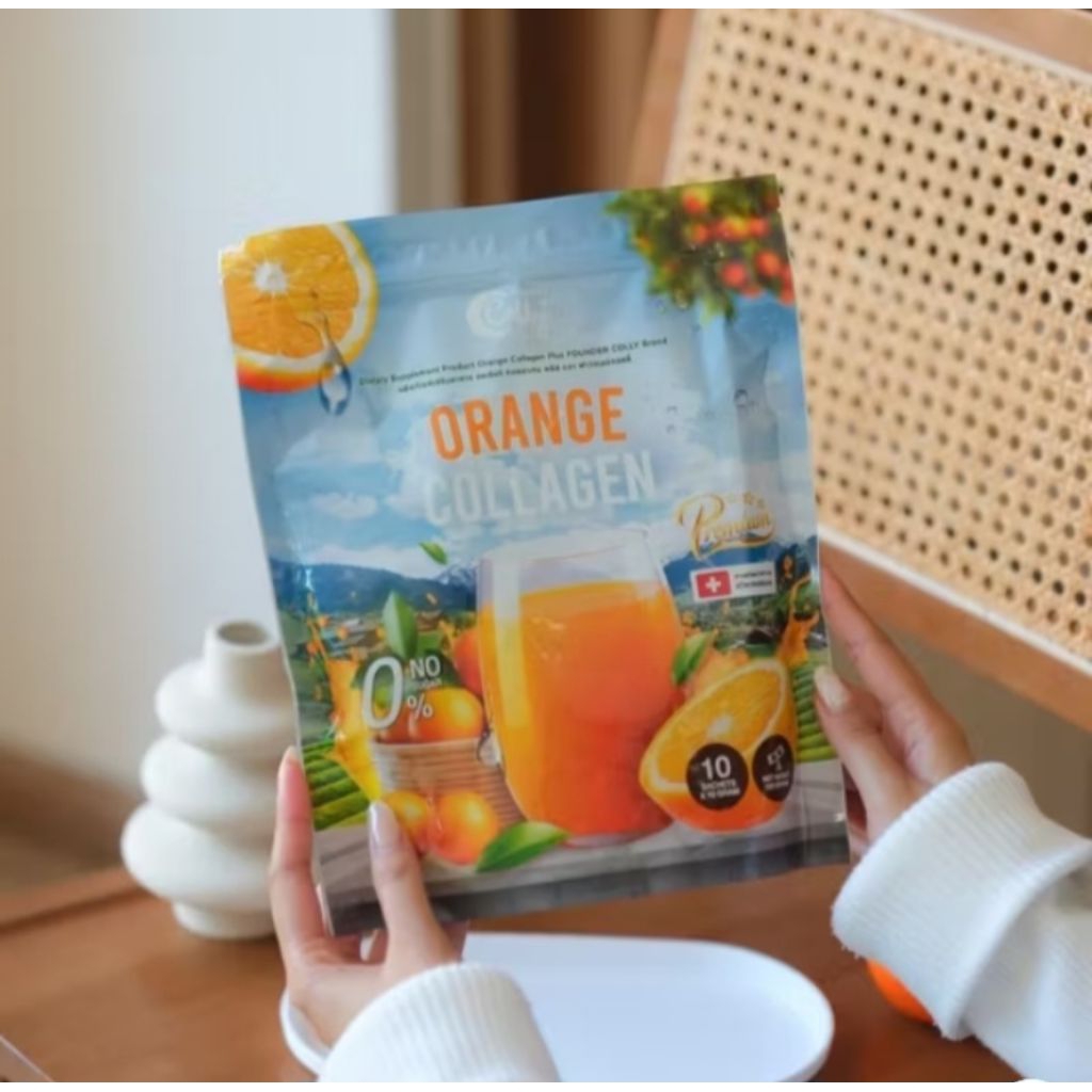 วิตซีคอลลาเจน Founder colly ##บรรจุ10ซองในถุงซิปล็อค##