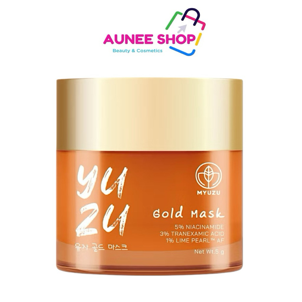 ส่งฟรี/มีไลฟ์ (กระปุก)Yuzu Gold Mask มิวซุ มาส์กยูซุโกลด์(นาโนแคปเกาหลี) ปริมาณ 6 ml (บำรุงกลางคืน)