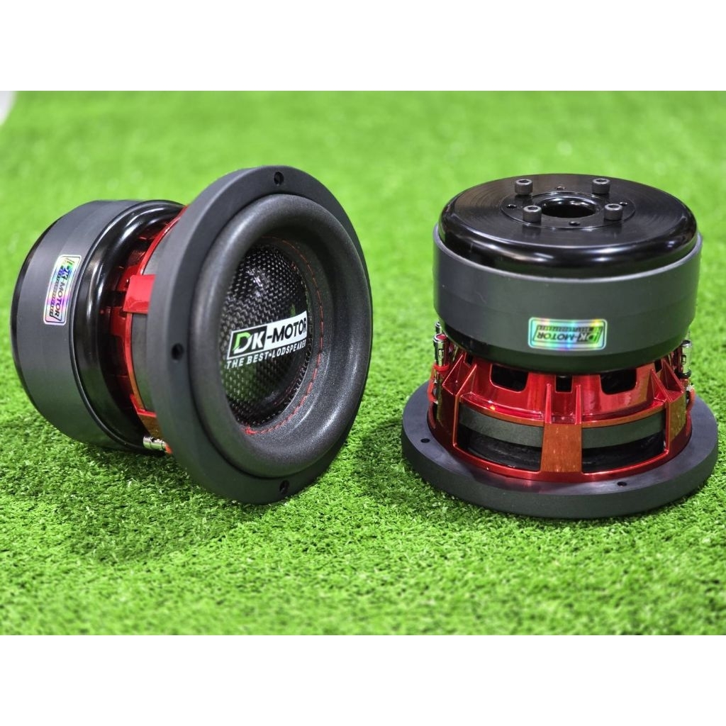 ซับ6.5นิ้ว DK MOTOR 6.5” 145/20/2 v.50.5mm  4+4ohm(โครงแดง ตูดหนาพิเศษ) ดอกเบส ดอกซับ วูฟเฟอร์ ลำโพง