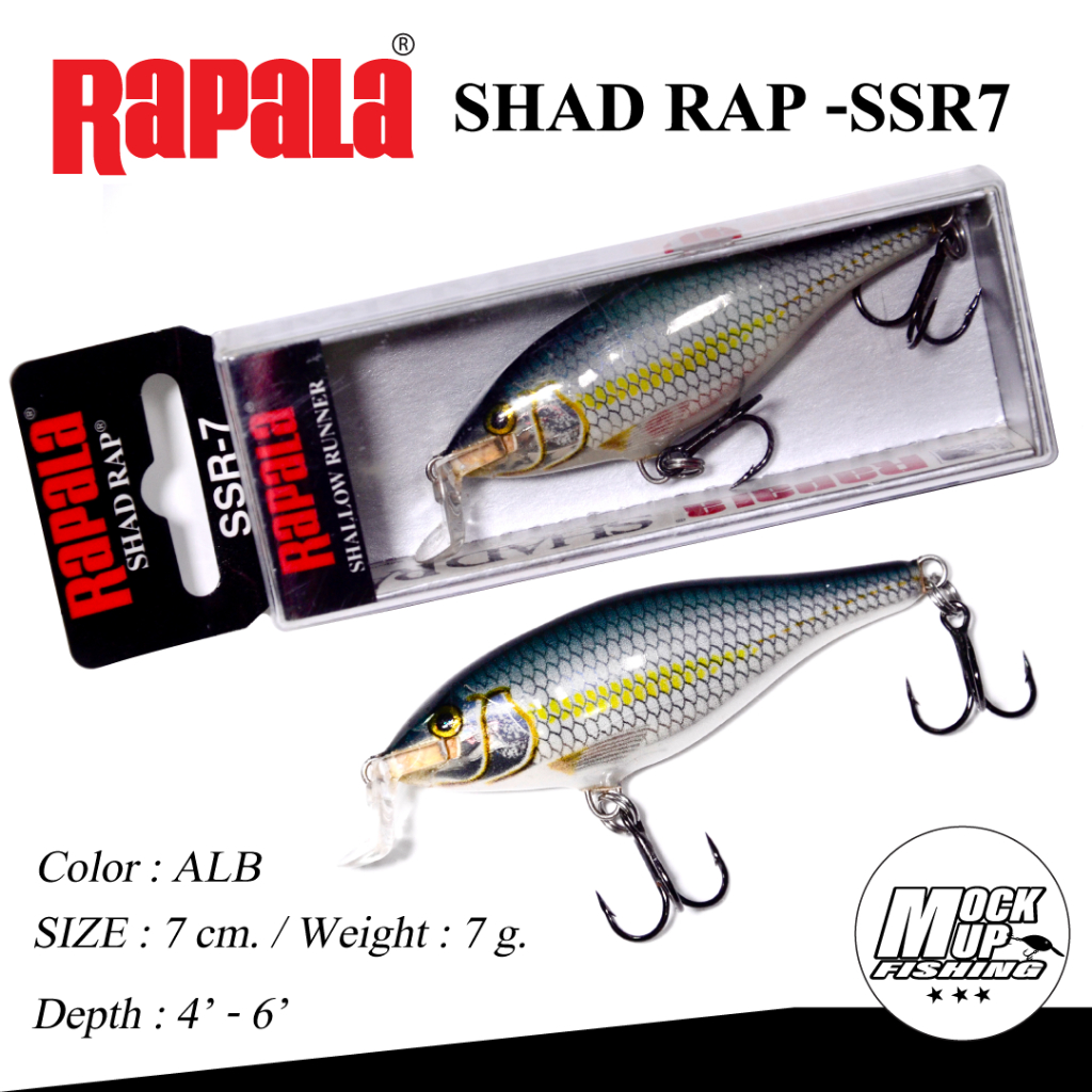 เหยื่อปลอม RAPALA SHAD RAP SSR7