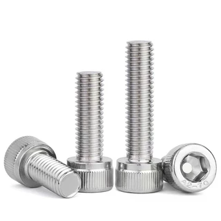 สกรู หัวจม สแตนเลส 304 เกลียวมิลตลอด M8 Hex Socket Head Cap SUS 304