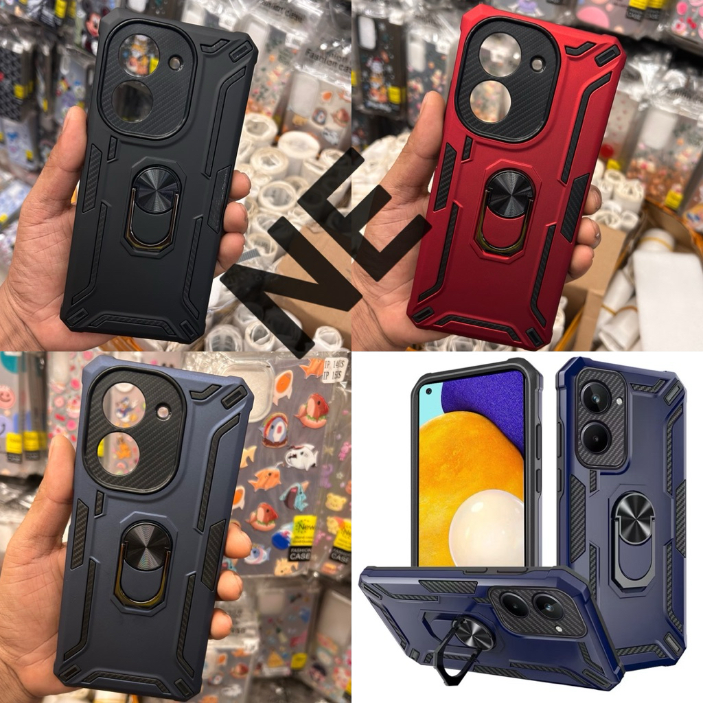 CASE เคส POCO C75-POCO C65 -กันกระแทกหุ่นยนต์ ขาตั้งแหวน📮✅