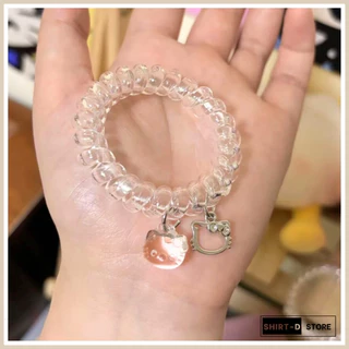 พร้อมส่ง⚡ มีเก็บเงินปลายทาง💸 ยางรัดผม แบบเกลียว สไตล์เกาหลี (ราคาต่อ 1 เส้น)