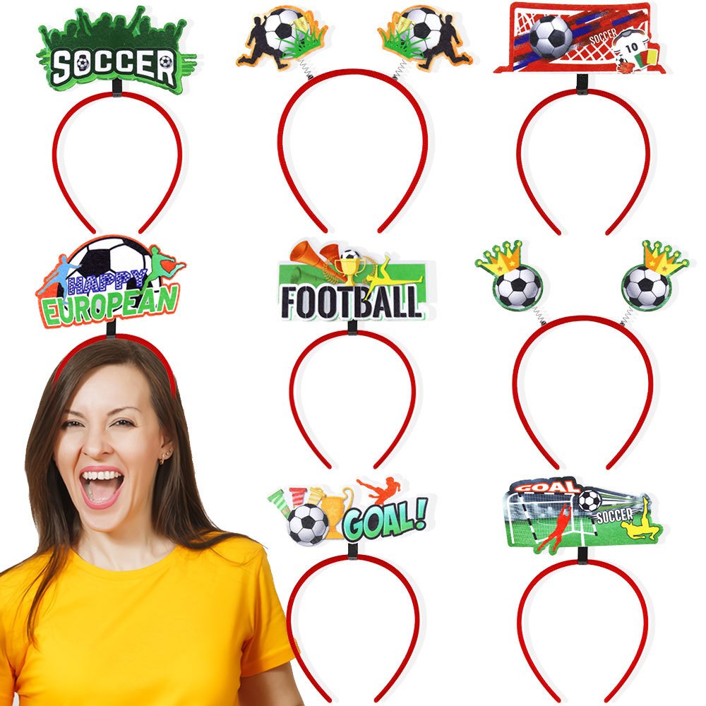 ที่คาดผม เชียร์บอล ฟุตบอล เชียร์ บอลโลก พรอพ ฟีฟ่า World's Cup Scoccer Football FiFa Cheer Headband Hairband Party Prop