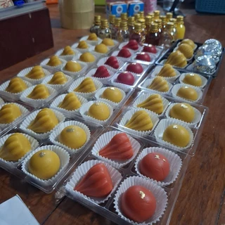(ส่งเร็วมาก)(คุ้มที่สุด)ขนมถวายพระพิฆเนศ ลัดดู โมทกะ 🙏 ขนมมงคล 3 สี ของไหว้พระพิฆเนศ ขายดี 🔥 สายมู