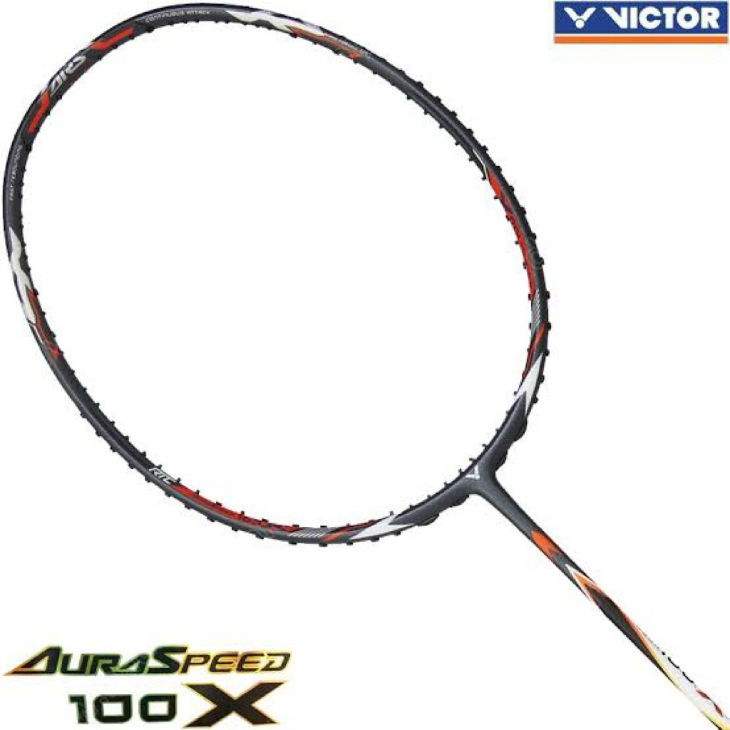 ไม้แบด Victor รุ่น Auraspeed 100X รหัส JP น้ำหนัก 3U ไม้+ซอง