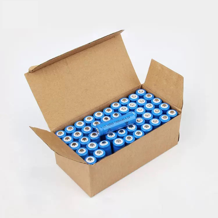ถ่านชาร์จ AA 14500 3.7V 1300 mAh พร้อมส่ง ราคาสุดคุ้ม แบตเตอรี่ลิเธียมไอออนแบบชาร์จไฟได้ 4ก้อน ราคา ถูกที่สุด ดีลบีเคเค แกลเลอรีภาพที่ 6