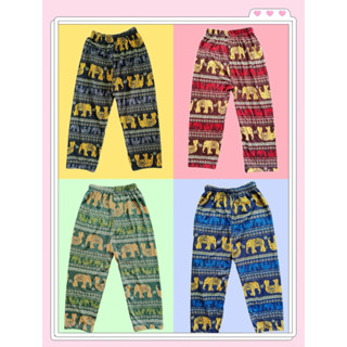กางเกงลายช้างไทย กางเกงเด็ก-ผู้ใหญ่ ผ้าไมโครพริ้ว ใส่เที่ยว …