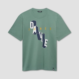 DAVIE JONES [BE FEARLESS] เสื้อยืดผู้ชาย Logo Regular Fit T-Shirt สีฟ้า เขียวอ่อน ส้ม LG0136