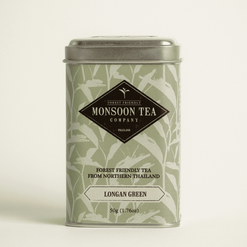 ชาเขียวลำไย Longan Green Tea ชาป่าสุดพรีเมียมจากป่าภาคเหนือ Forest Tea หอมอร่อย สดชื่น