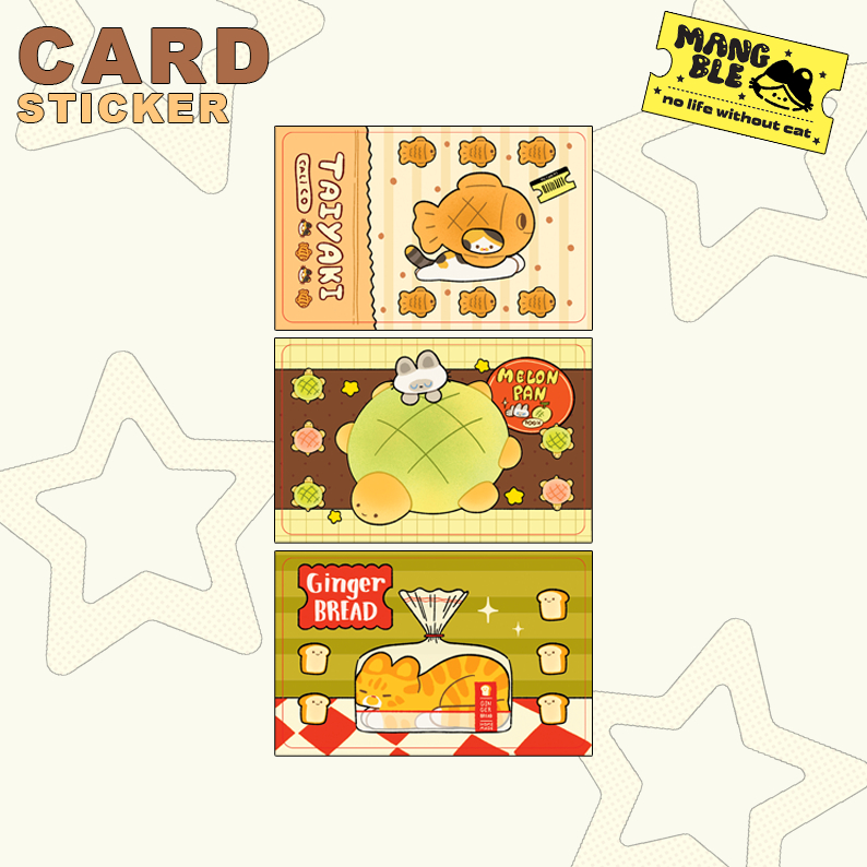 (NEW!) Card Sticker สติกเกอร์ติดบัตร : Bakery time