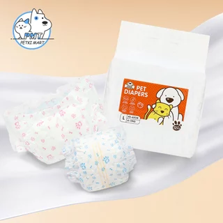 【พร้อมส่ง】PMT ผ้าอ้อมสุนัข ดูดซับอย่างรวดเร็ว XXS-XL ผ้าอ้อมสัตว์เลี้ยง ผ้าอ้อมแมว แพมเพิสสุนัข COD