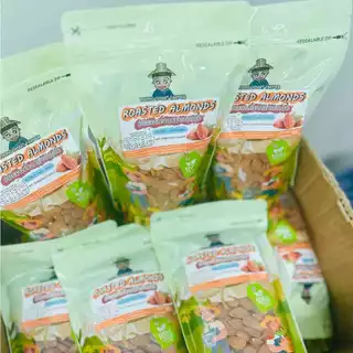 อัลมอนด์เม็ด อบ พร้อมทาน รสธรรมชาติ ไม่น้ำมัน ไม่เกลือ 500 g. (Roasted Almonds)