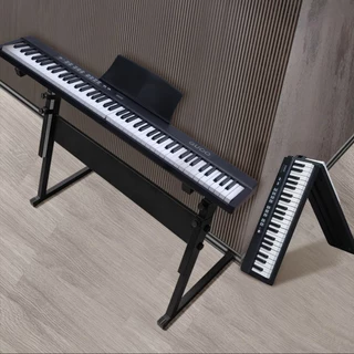 GUOO PIANO DJ8802 ปียโนอิเล็กทรอนิกส์ 88 ปุ่มพับเก็บได้ รับประกันคุณภาพอย่างเป็นทางการ ฟรีกระเป๋า