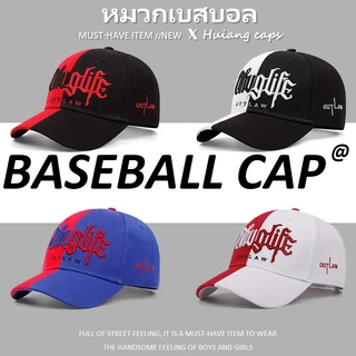 หมวกเบสบอล หมวก แฟชั่น สไตล์เกาหลี ปักลายตัวอักษร สําหรับผู้หญิง และผู้ชาย สามารถปรับได้ มีหลายสี