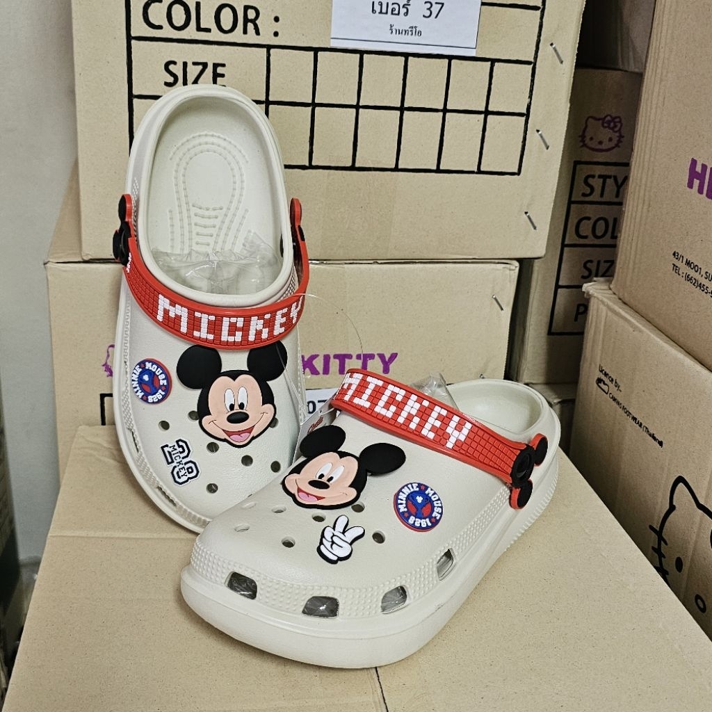 OPTA รองเท้าหัวโตผู้หญิง ติดการ์ตูน พื้นนุ่ม ไซส์ 36-39 - รูปที่ 7