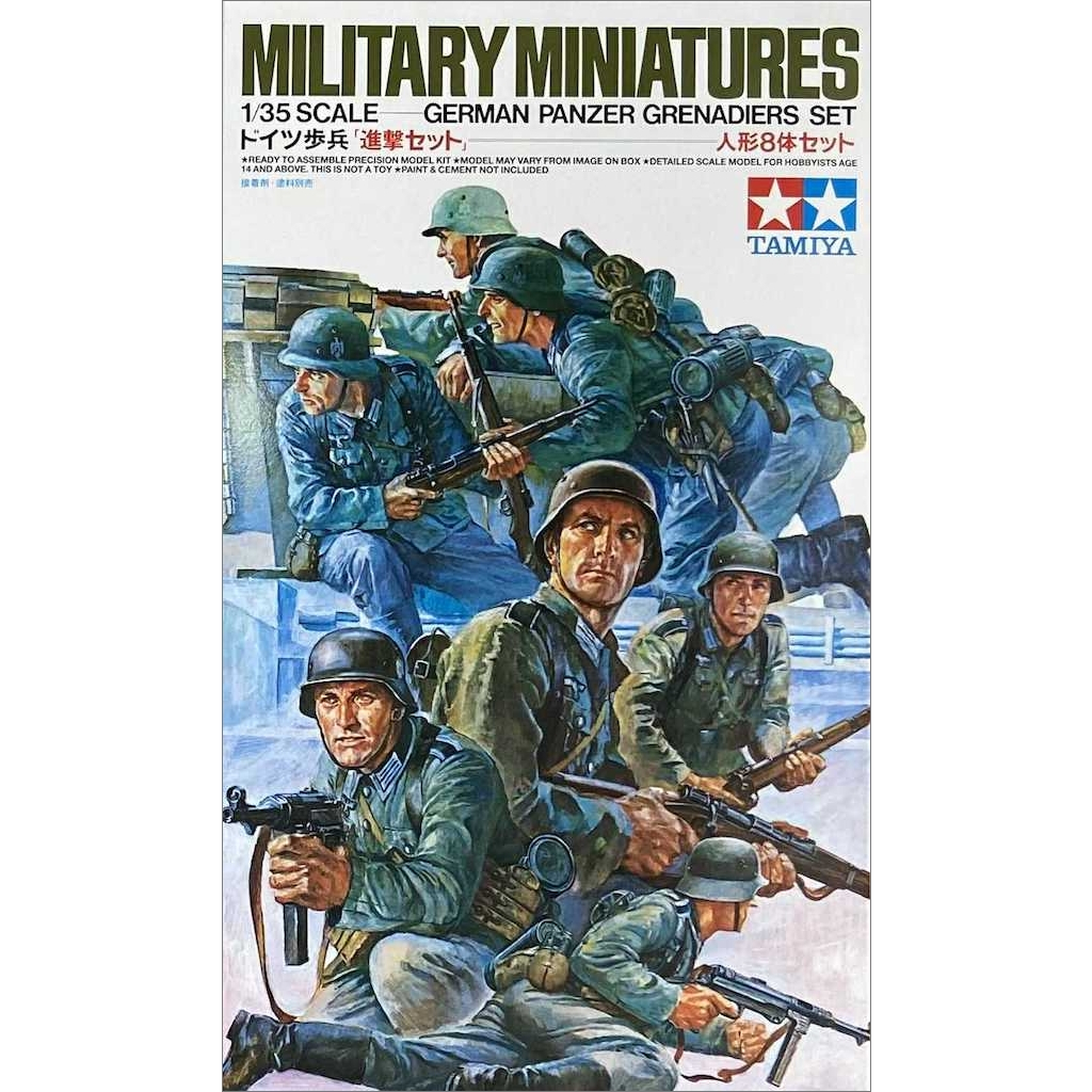💥New💥🏆 TAMIYA 35061 ชุดประกอบจำลองมาตราส่วน 1:35 GERMAN PANZER GRENADIERS ต้องไปสร้างและทำสีเอง