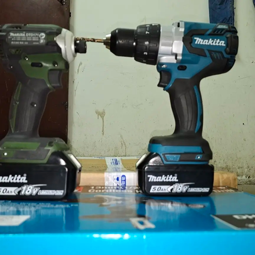 Makita DDF481 สว่านไฟฟ้า 18V 6.0Ah แบตเตอรี่ลิเธียม สว่านกระแทกขนาดเล็กอเนกประสงค์ 3-in-1 - รูปที่ 5