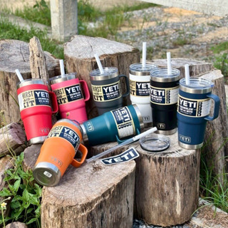 แก้ว YETI RAMBLER 25OZ TRAVEL MUG  WITH STRAW LID