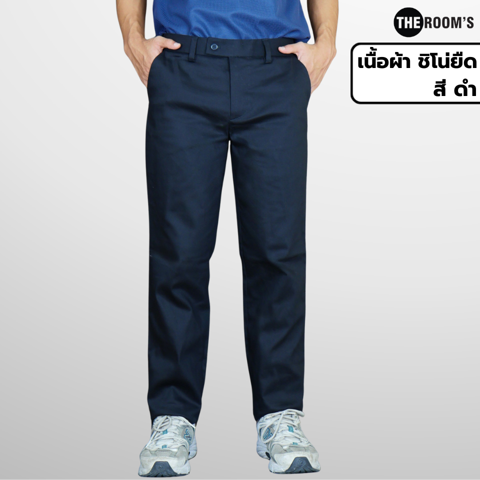 THE ROOM'S - เดอะรูม กางเกงสแล็ค กางเกงทำงาน กางเกงขายาว กางเกงนักศึกษา สแลค ทรงกระบอก ใส่สบาย - รูปที่ 3
