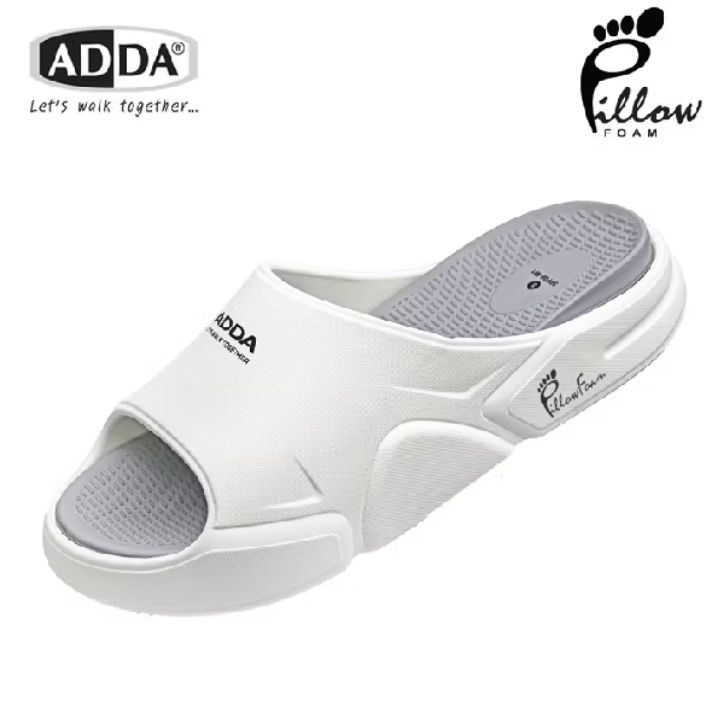 ADDA รุ่น 5PF06-M1 Pillow Foam รองเท้าแตะ รองเท้าลำลอง แบบสวม สำหรับผู้ชาย (ไซส์ 7-10)