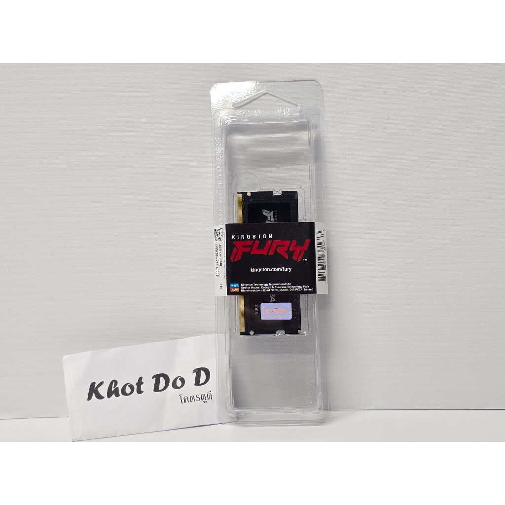 [จัดส่งฟรี พร้อมส่ง] RAM Notebook Kingston DDR5 16GB/5600 FURY IMPACT KF556S40IB-16 ของใหม่ ประกัน i