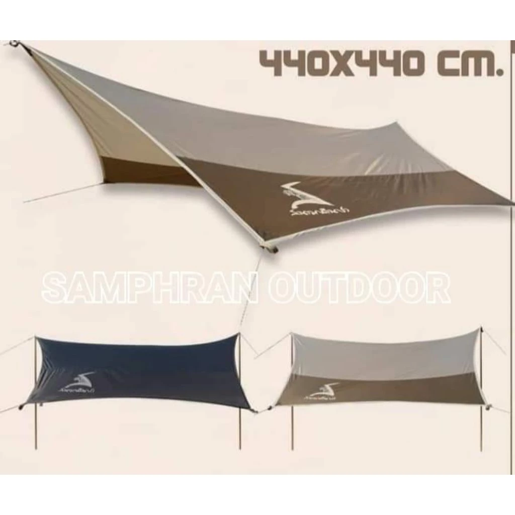 ทาร์ปสนามเดินป่า HEX TARP I 4.4x4.4 m / TARP II 6.2x4.4 m thumbnail 10