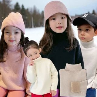 J129​ เสวตเตอร์คอเต่าบุขนเด็ก ผ้าไหมพรมknitting ใส่แนวปล่อยๆไม่รัดรูป เนื้อผ้านุ่มละมุน ยืดหยุ่นได้เยอะ