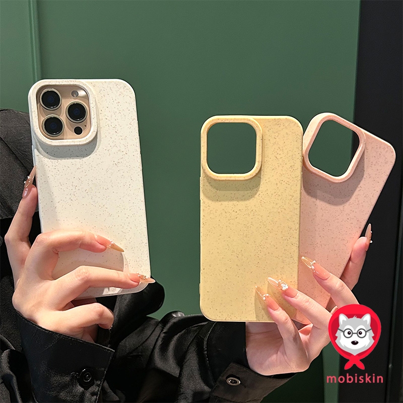 MAX เคสโทรศัพท์มือถือ TPU กันกระแทก แต่งหูข้าวสาลี สีพื้น สําหรับ iPhone 11  12 13 14 Pro Max XR XS X 7 8 Plus 15PROMAX