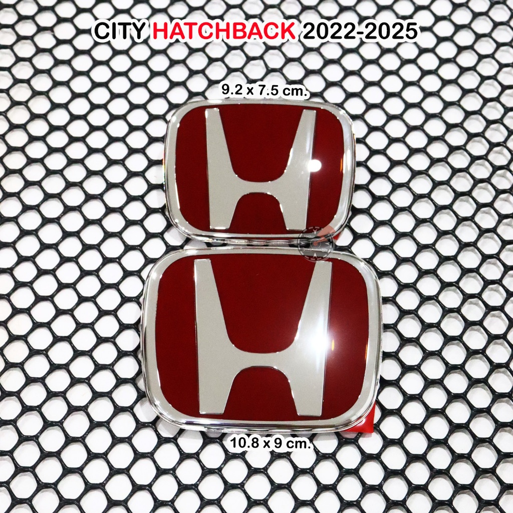 แท้ศูนย์ โลโก้ H แดง ติดหน้ากระจัง ติดท้าย สำหรับ ฮอนด้า ซิตี้ แฮชแบค 2022-2025 รุ่น 5 ประตู HONDA C