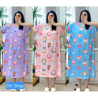 ชุดนอนกระโปรงไซต์ใหญ่6XL คนอ้วนคนท้องใส่ได้