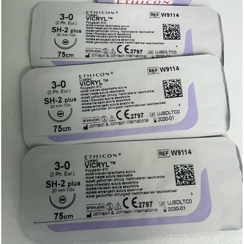 vicryl Ethicon แบ่งขาย ** ไหมละลาย ไหม Vicryl  3-0 - รูปที่ 2