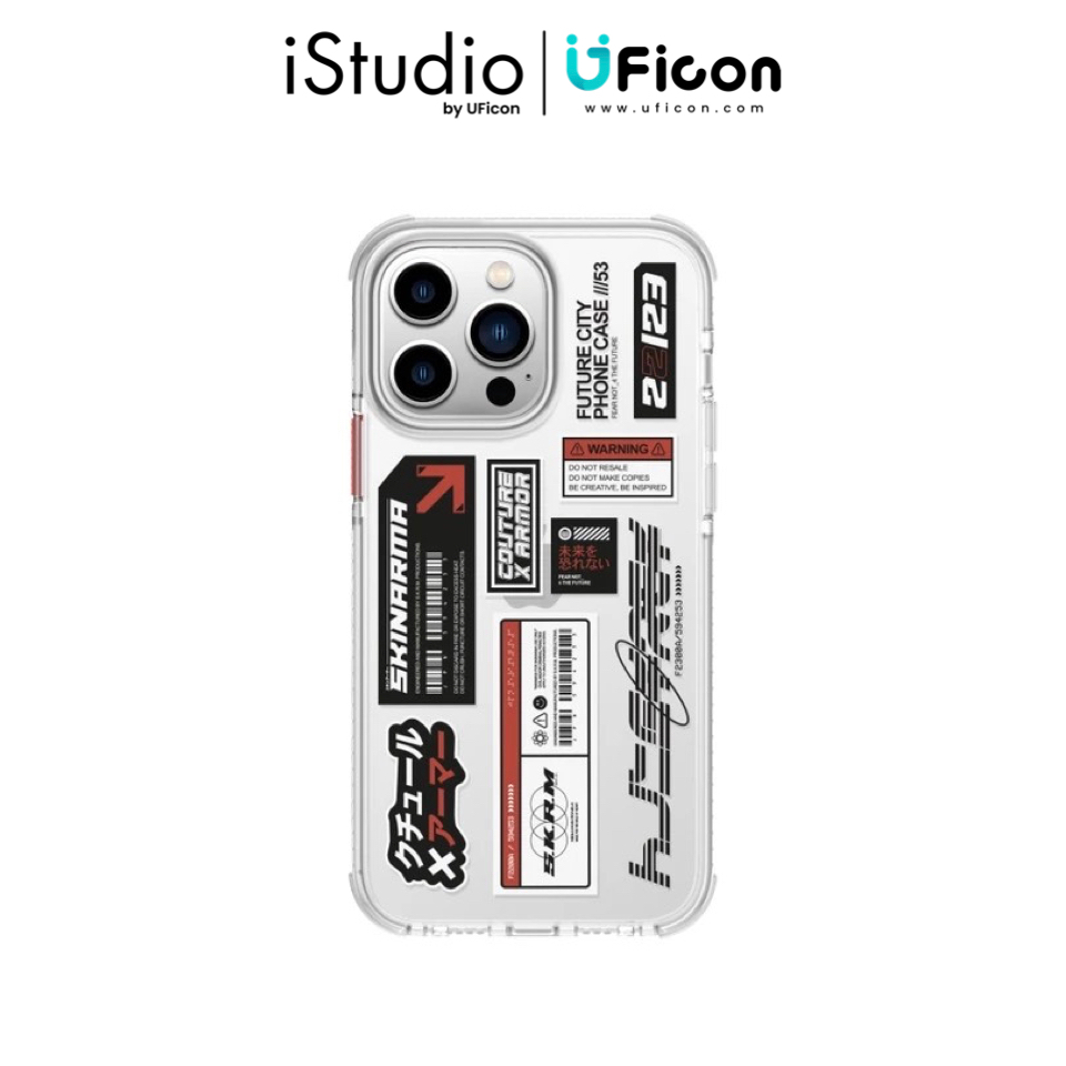 เคส Skinarma Casing for iPhone 14 Series Taito Crystal Clear/Smoke ; iStudio by UFicon