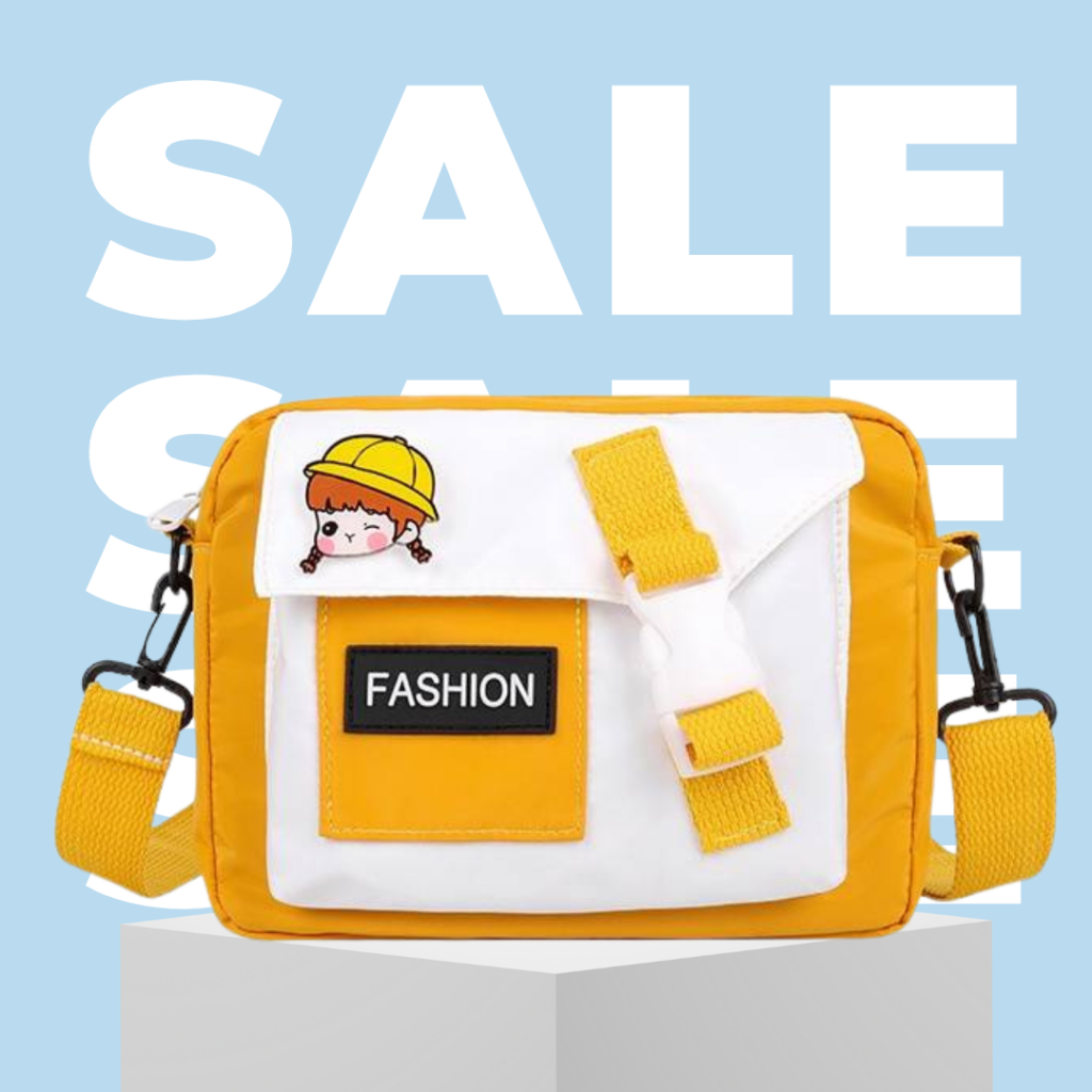 ลดราคา(B1638) กระเป๋าสะพายข้างFASHIONสีทรูโทนน่ารัก