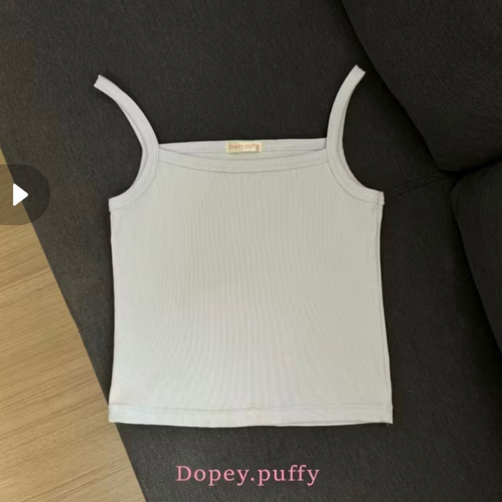 ส่งต่อ dopey puffy เสื้อครปสายเดี่ยว สี babyblue