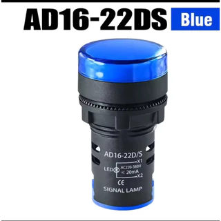Pilot lamp LED 22mm 12V 24V 220VAC 380V ไพล็อทแลมป์ ขนาด 22มิล AC 220โวลต์ สีแดง สีขาว สีเหลือง สีนำ้เงิน สีเขียว