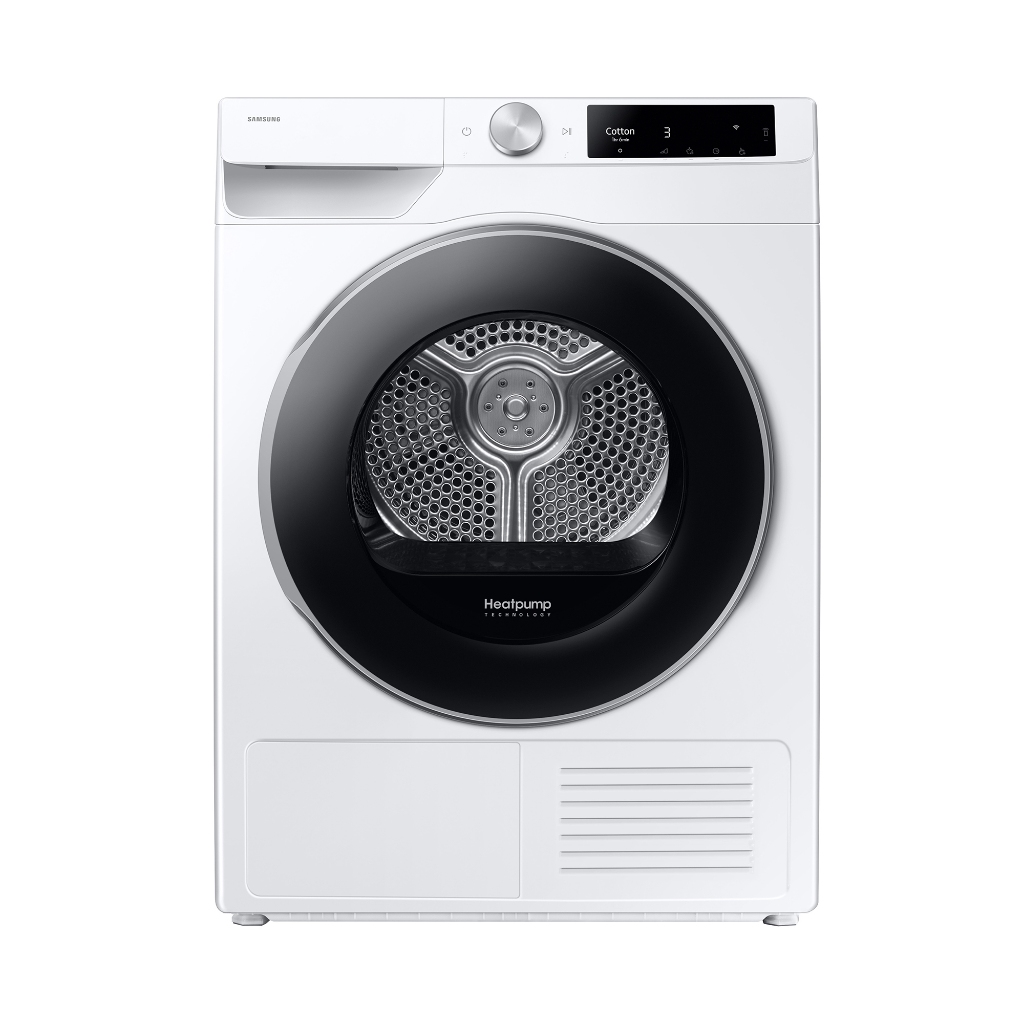 [จัดส่งพร้อมติดตั้ง] เครื่องอบผ้าฝาหน้า SAMSUNG DV90T6240LE/ST 9 กก. HEAT PUMP สีขาว