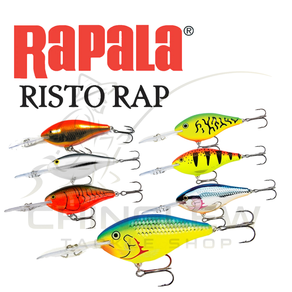 RAPALA RISTO RAP เหยื่อปลั๊ก ดำลึก เหยื่อตกปลาชะโด ของแท้