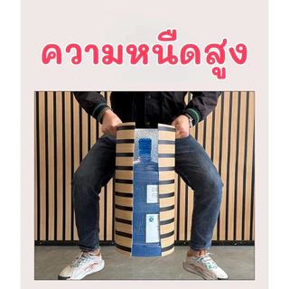 สติ๊กเกอร์ติดผนัง วอลเปเปอร์ลายไม้กริด วอลเปเปอร์ติดผนังบ้าน วอลเปเปอร์ติดผนัง ลายไม้ระแนง ขนาด60*500cm กันน้ำ ฟรีไม้รีด