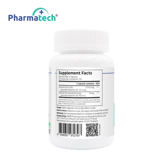 [แพ็ค 3 ขวด] วิตามินเค2ดี3 ฟาร์มาเทค Vitamin K2D3 Pharmatech วิตามินเค2 วิตามินดี3 Vitamin K2+D3 Vitamin K2 Vitamin D3